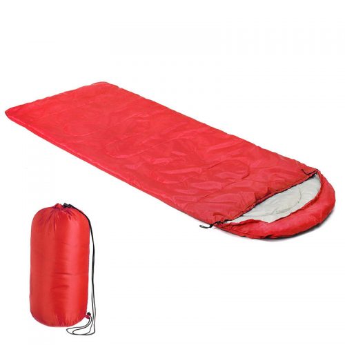 IPRee Waterproof 210x75CM Sleeping Bag Single Person for Outdoor Hiking Camping Warm Soft Adult Home Suit Case - Red